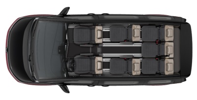 VW Multivan T7 1.4 TSI PHEV Style KR (pohľad do interiéru)
