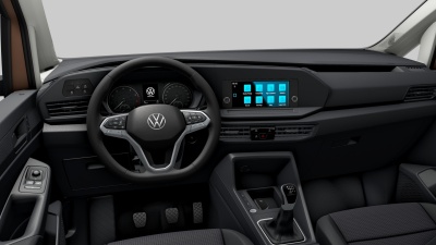 VW Caddy Basis 1.5 TSI (pohľad do interiéru)