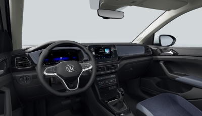 VW T-Cross 1.0 TSI Style (pohľad do interiéru)