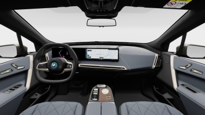 BMW iX xDrive50 (pohľad do interiéru)