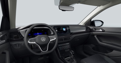 VW T-Cross 1.0 TSI Limited (pohľad do interiéru)