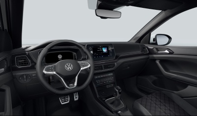 VW T-Cross 1.0 TSI R-Line (pohľad do interiéru)