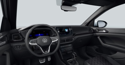 VW T-cross 1.0 TSI R-Line Limited (pohľad do interiéru)