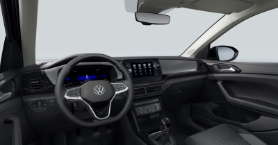 VW T-cross 1.0 TSI Limited (pohľad do interiéru)