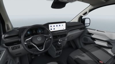 VW Transporter Basis LR 2.0 TDI (pohľad do interiéru)