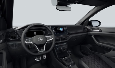 VW T-cross 1.5 TSI R-Line Limited (pohľad do interiéru)