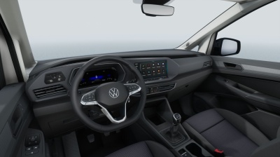 VW Caddy Basis 2.0 TDI (pohľad do interiéru)