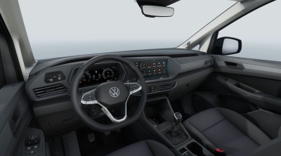 VW Caddy Basis 2.0 TDI (pohľad do interiéru)