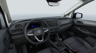 VW Caddy Basis 2.0 TDI (pohľad do interiéru)