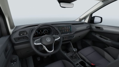 VW Caddy Basis 1.5 TSI (pohľad do interiéru)