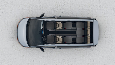 VW Multivan Bulli 2.0 TDI (pohľad do interiéru)