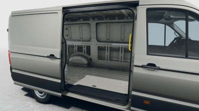 VW Crafter Basis L3H2 30 2.0 TDI (pohľad do interiéru)