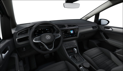 VW Touran 1.5 TSI Limited (pohľad do interiéru)