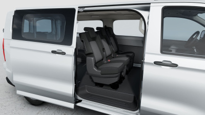 VW Transporter Kombi LR 2.0 TDI (pohľad do interiéru)