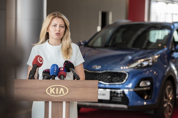 Prezidentka Slovenskej republiky v závode Kia Motors Slovakia